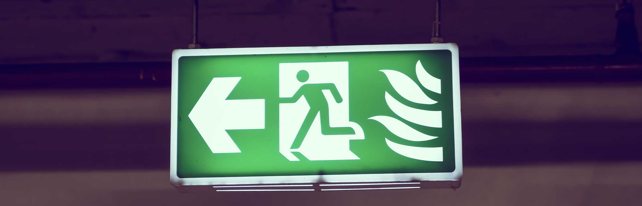 emergency exit sign