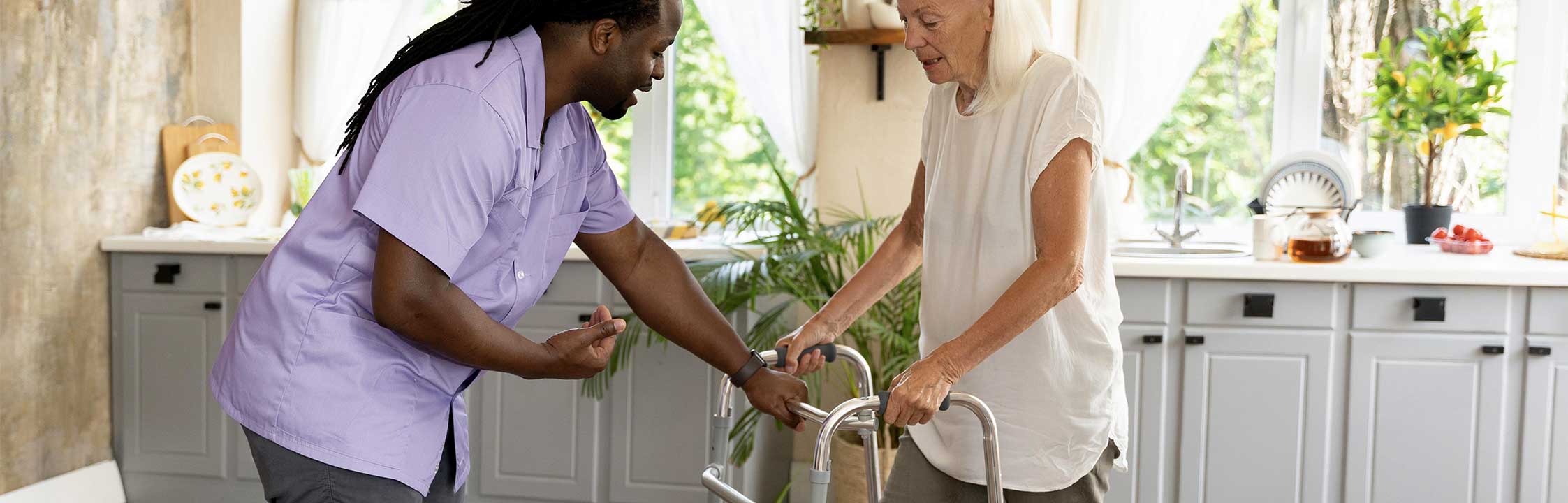 residential peeps, an elderly lady requiring assistance at home